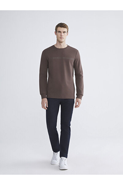 LC Waikiki Визия Нова колекция Мъжка суитшърт с принт на велосипед на врата