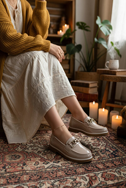 marinarosse Women's Valentina Casual Buckle Detailed Loafer Shoes