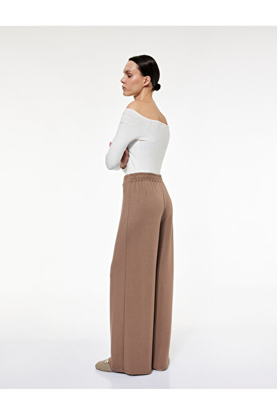 Koton Elastic Waist Straight Wide Leg Sweatpants