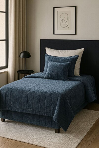 GOLDROOM RANYA KADİFE TEK KİŞİLİK YATAK ÖRTÜSÜ