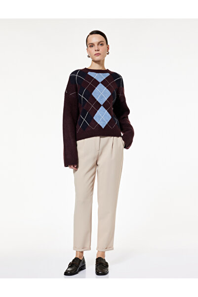 Koton Slim Fit Cepli Pile Detaylı Cepli Chino Havuç Pantolon