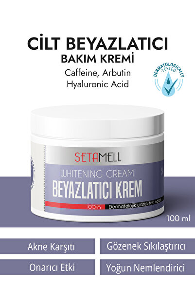 Setamell Koltuk Altı-Diz-Dirsek Ve Bikini Bölgesi Cilt Beyazlatıcı Krem 100 ml