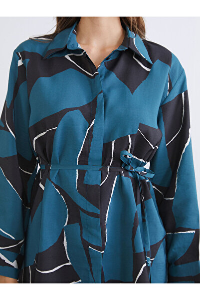 LC Waikiki Peak New Season Modal Blended Patterned Women's Shirt Tunic