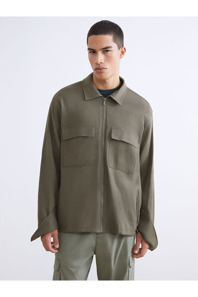 LC Waikiki Peak New Season Comfortable Fit Long Sleeve Men's Shirt Jacket