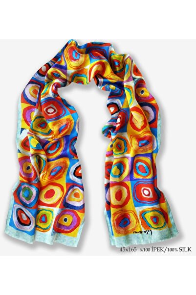 Galiga Color Study %100 Ipek Fular 45*165cm 'art On Silk'