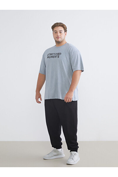 LC Waikiki Ανδρικό μπλουζάκι Vizyon New Season Crew Neck με τύπωμα από χτενισμένο βαμβάκι