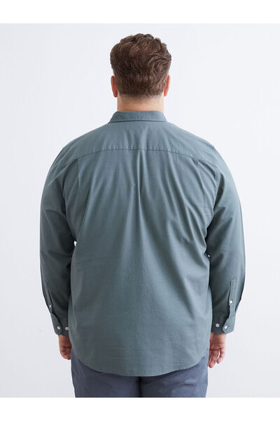 LC Waikiki Ανδρικό πουκάμισο με μακρυμάνικο μοντέρνο σχέδιο Vision New Season Regular Fit