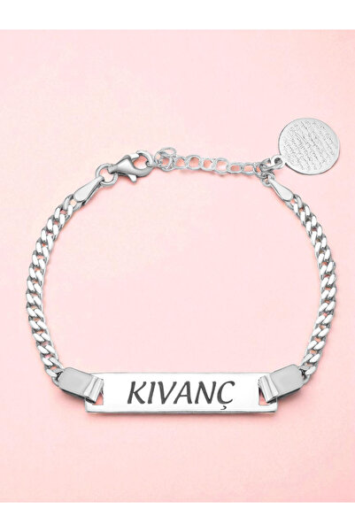 LITTLELUXE 925 Ayar Gümüş Erkek Bebek Künyesi, İsimli Bebek Künyesi, Ayetel K...