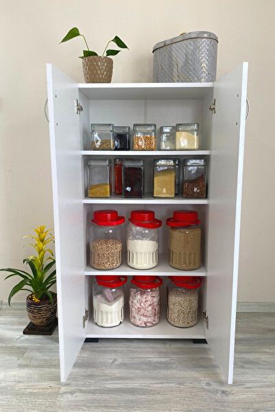 IRMAK DÜNYASI 2 Kapılı Çok Amaçlı Dolap Ayakkabılık Dolabı Dolap 2 Kapaklı 4 Gözlü Ayakkabılık