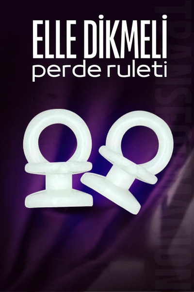 HomeCare Elle Dikmeli Perde Düğmesi Perde Ruleti 38 ADET 716102