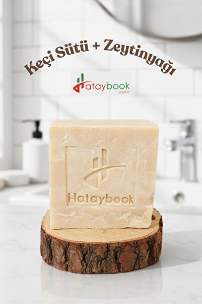 Hataybook Doğal Keçi Sütü Sabunu 1 Adet Peeling Cilt Sabunu 110gr
