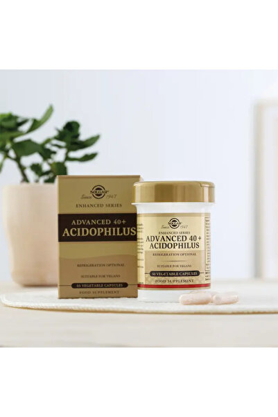 Solgar Advanced 40+ Acidophilus 60 Kapsül - (SKT: 11/2025)