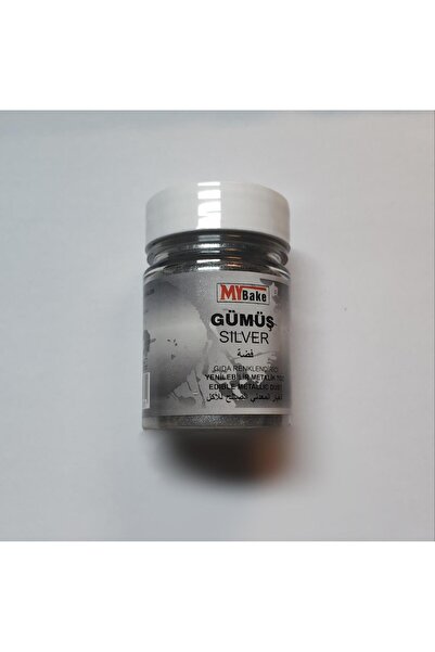 MY BAKE BOYA TOZ METALİK YALDIZ GÜMÜŞ 10 GR