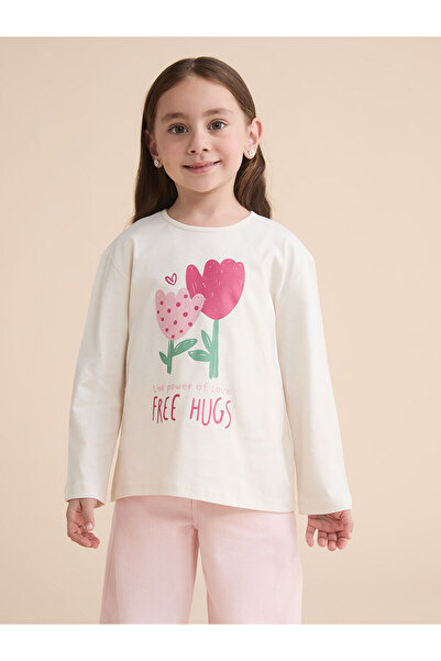 LC Waikiki Peak New Season Crew Neck Girls' T-Shirt