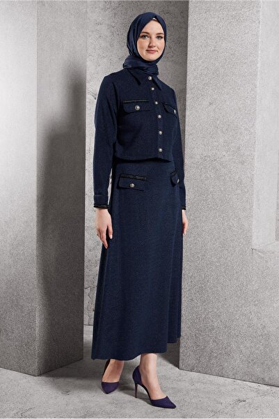 Alvina DÜĞMELİ ETEKLİ TAKIM 45124