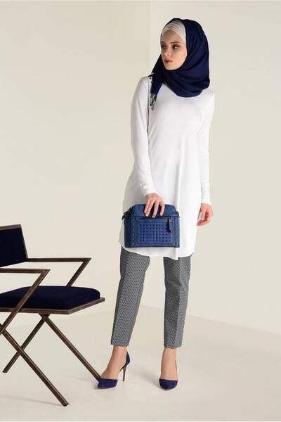 Alvina Cycling Collar Knitting Tunic 4578