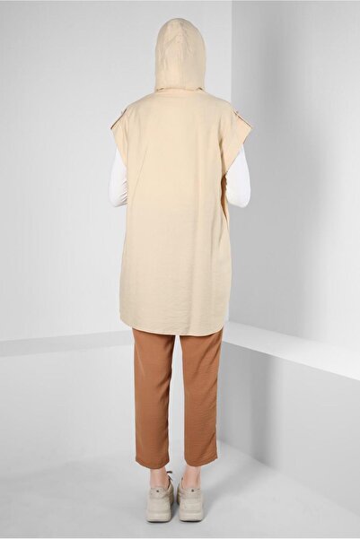 Alvina Hooded Short Sleeve Tunic - 42767