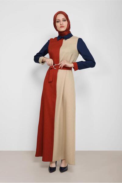 Alvina KEMERLİ 3 RENK ELBİSE 42246