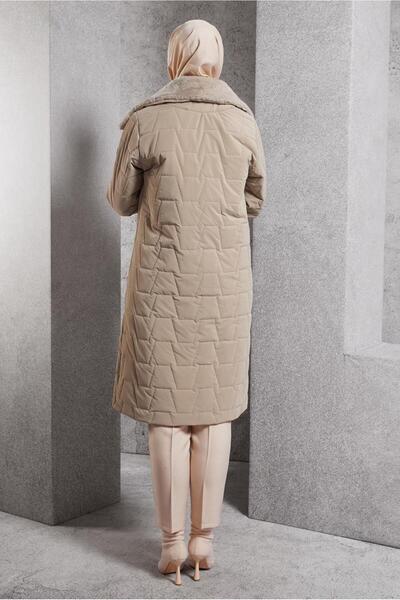 Alvina SUNİ KÜRK DETAYLI KABAN 90531