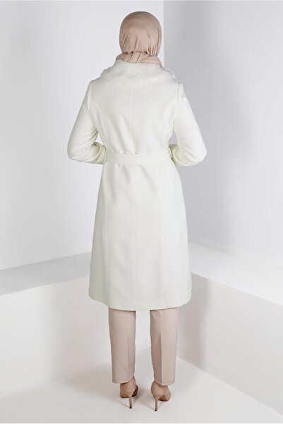 Alvina Fur Detailed BELTED COAT 90341