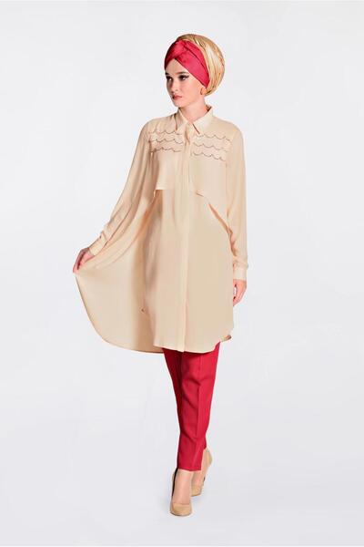 Alvina Wide Cut Hidden Button Tunic 4230
