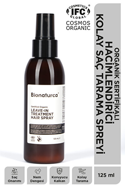 BIONATURCA Organik Sertifikalı Durulanmayan Saç Bakım Spreyi 125 ml