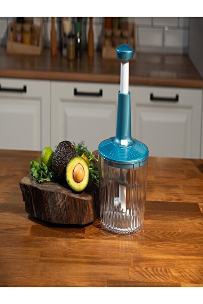 decorev 5-Blade Top-Press Hand Rondosu High-Performance Manual Chopper for Ve...