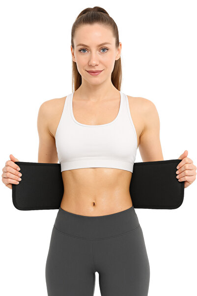 SAUNA SUIT Unisex Thermal Corset – Black Corset with Waist Support Suitable for Daily Use