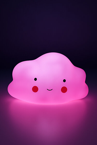 DEMPOWER Pembe Bulut Dekoratif Masa Lambası Gece Lambası Led Lamba