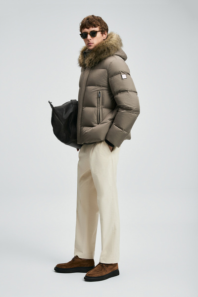 Lufian Josep Kaz Feather Men's Coat Earth