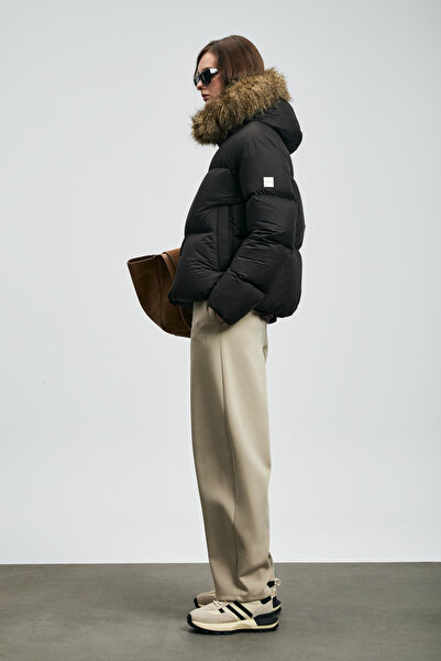 Lufian Sunshine Goose down Women's Coat Black