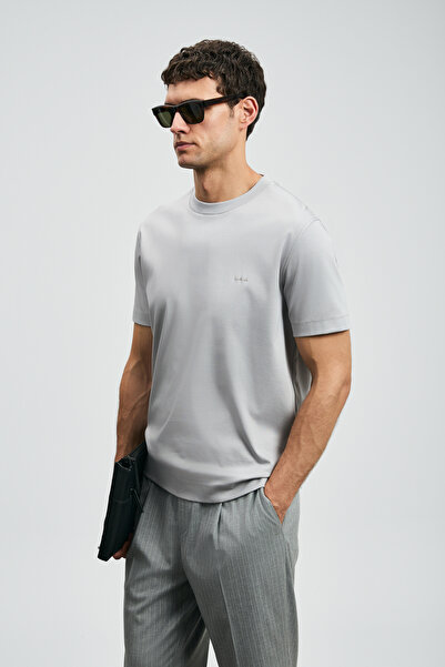 Lufian Ανδρικό μπλουζάκι Roland Basic Γκρι