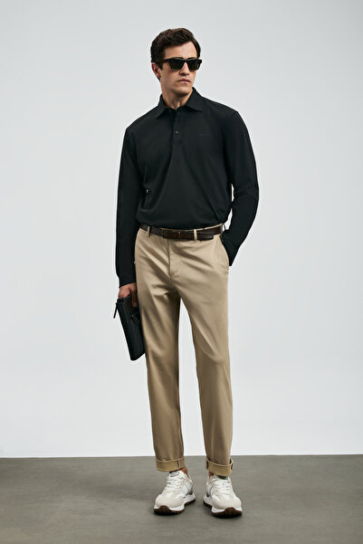 Lufian Rumi Smart Men's Chino Pants Slim Fit Beige