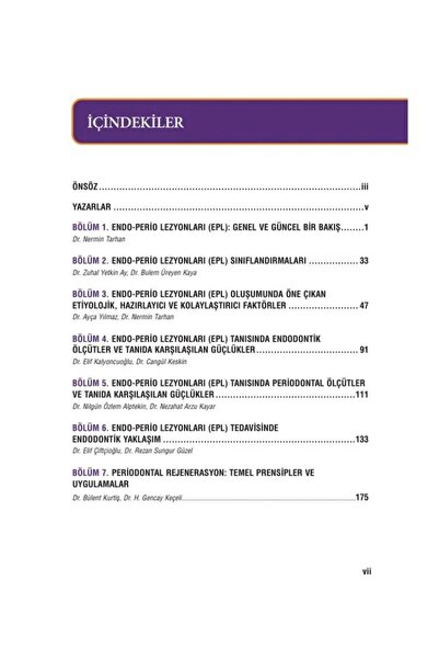 Güneş Tıp Kitabevleri Endo - Perio Lezyonları Güncel Tanı ve Tedavi Yaklaşımları