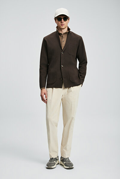 Lufian Mars Men's Cardigan Brown