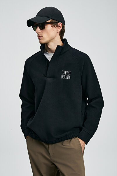 Lufian Hazel Erkek Sweatshirt Siyah
