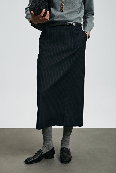 Lufian Γυναικεία φούστα Emily Navy Blue