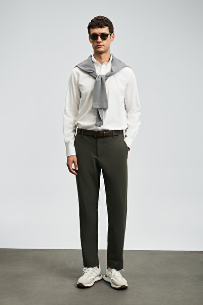 Lufian Daren Smart Men's Chino Pants Slim Fit Khaki