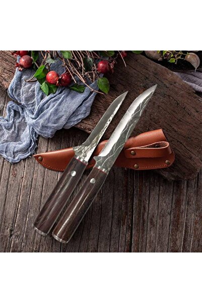 Fordeal مجموعة من سكاكين بمقبض خشبي عالي الجودة