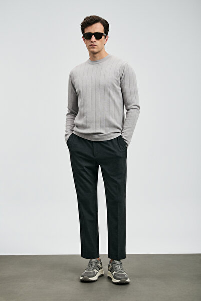 Lufian Kent Erkek Kazak Açık Gri