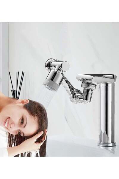 Arabest 1080° Rotating Extender Aerator, Durable Splash Proof Faucet Extender, Two Ways Water Saver Faucet