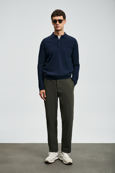 Lufian Josef Men's Sweater Navy Blue