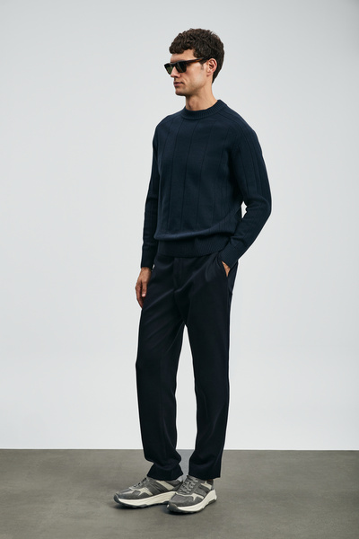 Lufian Мъжки кардиган Grand, тъмносин