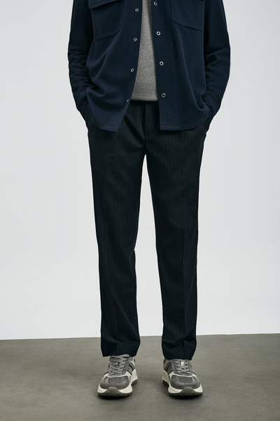 Lufian Ronald Smart Men's Chino Pants Comfort Fit Navy Blue