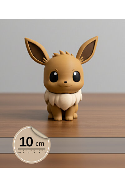 Anka Atolye Pokemon Eevee Chibi Masa Figürü (9cm)– Sevimli Koleksiyonluk Dekoratif Anime Temalı Deskbuddy