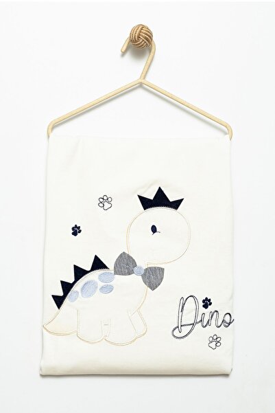 Miniel Unisex Baby Dino Embroidered 90x80 Cm Double Layer Cotton Combed Baby ...