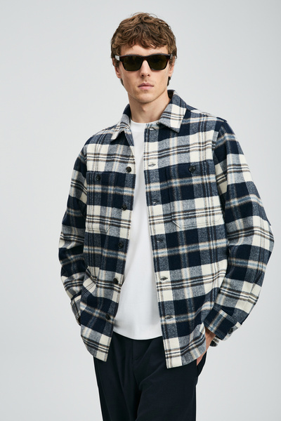 Lufian Kor Erkek Basic Gömlek Regular Fit Lacivert