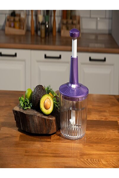 decorev 3-Blade Top-Press Hand Rondos – Practical Vegetable, Fruit, and Onion Chopper |   Quick and Easy to Use