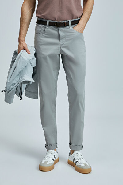 Lufian Helt Spor 5 Cep Erkek Pantolon Slim Fit Grey