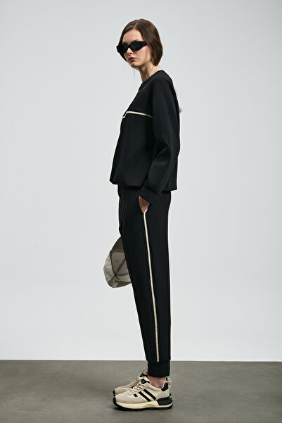 Lufian Cessica Knitted Women's Tracksuit Black